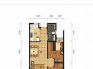 融创美伦熙语2房78㎡户型图