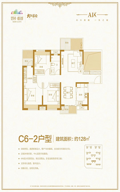 恩祥新城3房128㎡户型图.gif