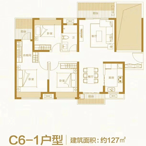 恩祥新城3房127平米户型图.gif