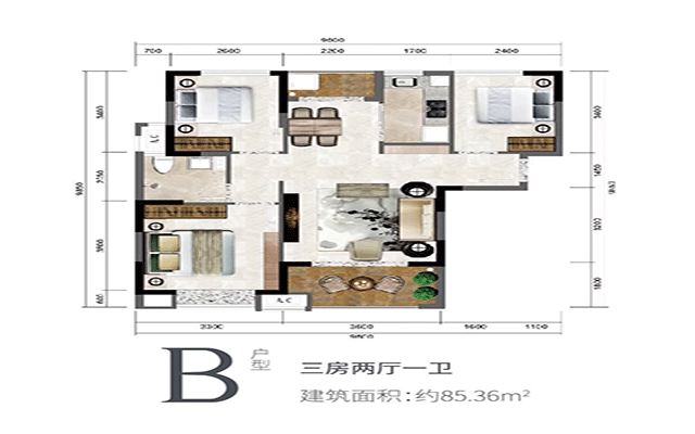 椰岛小城85.36㎡户型图.gif