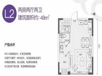 大华锦绣海岸玲珑海48平米户型图