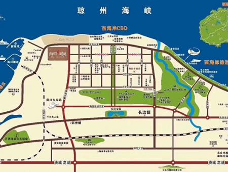 博泰海畔澜庭交通图