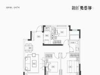 融创无忌海建面约86.67平米户型图