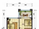 恒大御海天下建面约51平米户型图