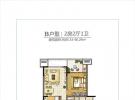 首开美墅湾建面约86平米户型图