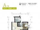 中央公园建面约63平米户型图