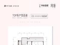 保利中央海岸建面约165平米户型图