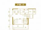 台湾风情小镇建面约70㎡复式楼户型图