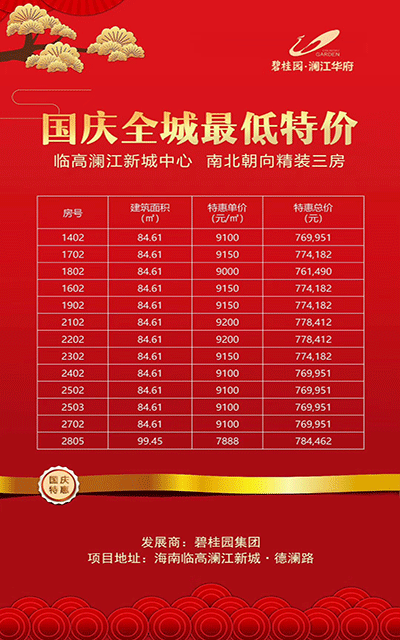 碧桂园澜江华府特价活动.gif