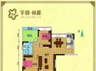 宇润绿都建面约104㎡户型图