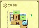 宇润绿都建面约69㎡户型图
