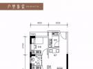 粤泰福嘉花园建面约69㎡户型图