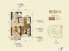 碧桂园金沙滩建面65平米户型图