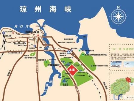 椰海润景交通图