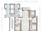 富力首府建面180平米户型图