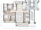 富力首府建面235平米户型图