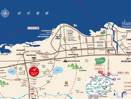 白鹭公元交通图