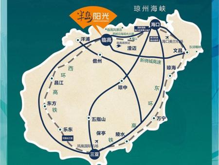 半岛阳光交通图