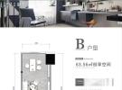 华盛御秀建面64平米户型图