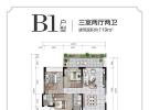 凯莱澜风雅筑建面119平米B1户型图