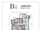 凯莱澜风雅筑建面119平米B户型图