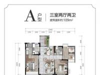 凯莱澜风雅筑建面109平米A户型图