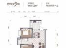南国威尼斯城建面80平米户型图