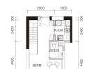 玖悦台·CASA建面63平米户型图