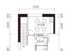 玖悦台·CASA建面63平米户型图