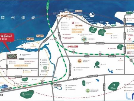 鲁能海蓝福源南一区交通图
