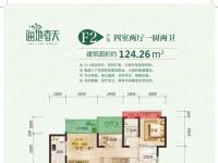 海地春天建面124平米户型图