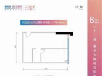 碧桂园滨江海岸建面78平米户型图