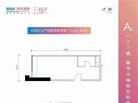 碧桂园滨江海岸建面46平米户型图