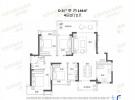 星华海岸城五期建面146平米户型图