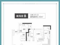 天赐上湾瞰海居B户型102平米户型图