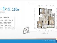 海口宝龙城六期B-1户型110平米