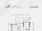 盈滨海岸建面69.94平米户型图