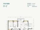 海口千江悦建面108平米户型图