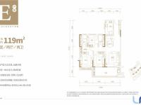 辰兴江东上院建面119平米户型图