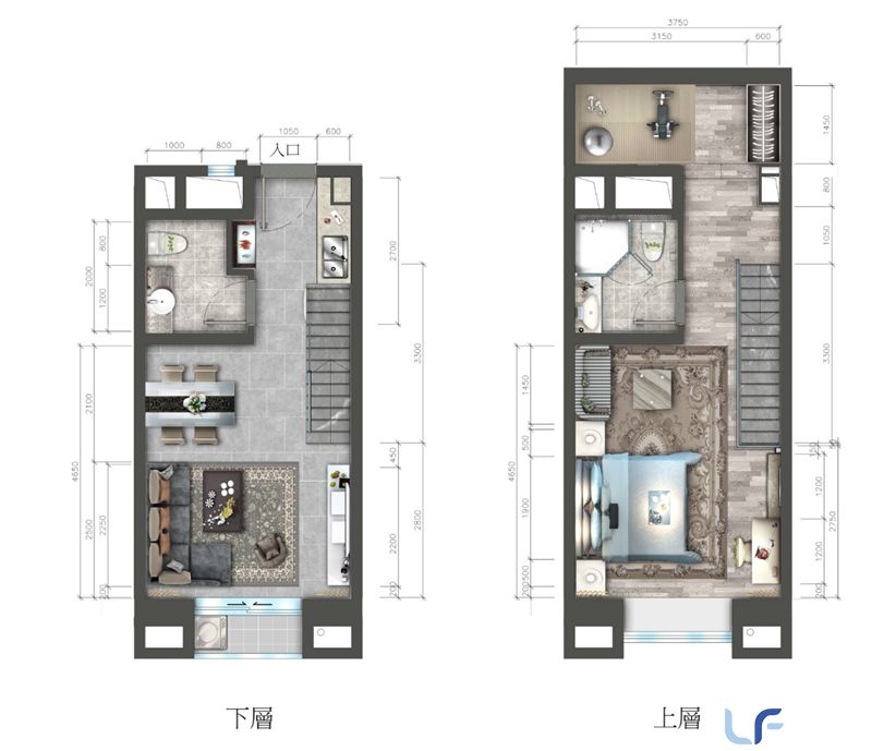 观澜湖·中央公园II区31平米户型图.jpg