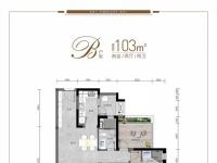 雍景云龙湾建面103㎡户型图