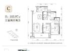 海韵悦府建面105平米户型图