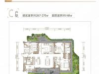 佳元江畔锦御建面270平米户型图